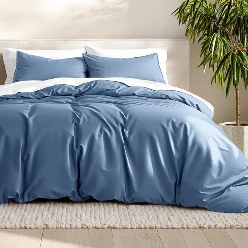 Miniatura 60 de Bare Home - Funda de edredón de ropa de cama extra larga - Colección premium de 1800 hilos súper suave - Funda de edredón ligera y fresca - Ropa