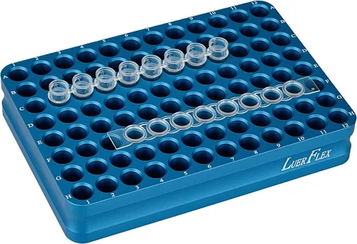 Miniatura 2 de Tubo de Bloque de Enfriamiento de Aluminio para Enfriador de 96 Pozos para Tiras de Placas PCR de 0.1ml 0.2ml, Paquete de 1