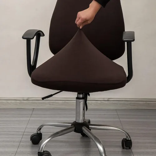 Miniatura 2 de Melaluxe Fundas para Silla de Oficina de Computadora, Funda Universal Protectora y Elástica, Funda Elástica para Silla Giratoria (Negro)