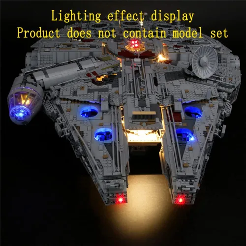 Miniatura 4 de GEAMENT Kit de luces LED compatible con Lego 75192 UCS Ultimate Millennium Falcon (juego de modelos no incluidos)