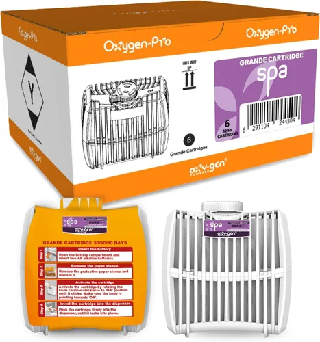 Miniatura 5 de Oxygen-Pro - Cartucho de fragancia mediano con encanto, melón de pepino para ambientadores y desodorantes comerciales Oxy-Gen Powered (6)