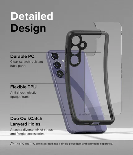 Miniatura 9 de Ringke Fusion Bold - Funda antideslizante para Samsung Galaxy S24, resistente al aceite y a la suciedad, agarre mejorado, antideslizante, color negro