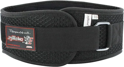 Miniatura 4 de ESTREMO Cinturón de gimnasio de neopreno para levantamiento de pesas, 6 pulgadas, para ejercicios de entrenamiento, sentadillas, lumbar