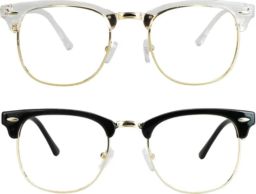 LifeArt 2 pares de anteojos de bloqueo de luz azul, antifatiga ocular, anteojos de lectura para computadora, anteojos de juegos, gafas de