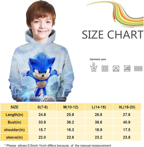 Miniatura 5 de MULARE Linda sudadera con capucha para niños con estampado 3D, sudadera deportiva para niños y niñas