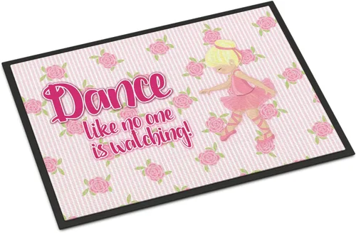 Miniatura 35 de Caroline's Treasures BB5374MAT Let's Dance Linen - Felpudo de lino verde azulado de 18 x 27 pulgadas, tapete para puerta delantera, para interiores