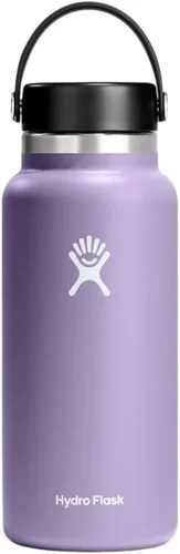 Miniatura 98 de Hydro Flask - Botella de agua de acero inoxidable aislada - Boca ancha con tapa flexible, sin derrame, a prueba de fugas y recargable de 40 oz Negro