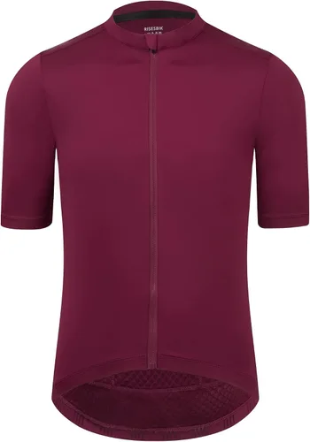 Maillot de ciclismo para hombre, con bolsillo con cremallera, manga corta, ligera, Aero Race Fit, camiseta de ciclismo UPF 50+