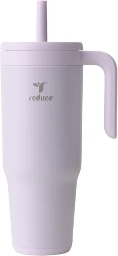 Miniatura 12 de REDUCE Chiller - Vaso térmico aislado al vacío de 40 onzas con pajita de silicona a prueba de derrames, tapa de Tritán sostenible con marcadores