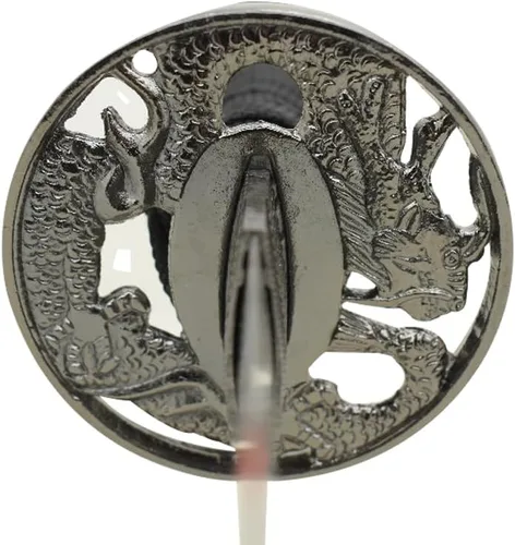 Miniatura 5 de Snake Eye Tactical Juego de katana samurái de 3 piezas con diseño de dragón de dos tonos