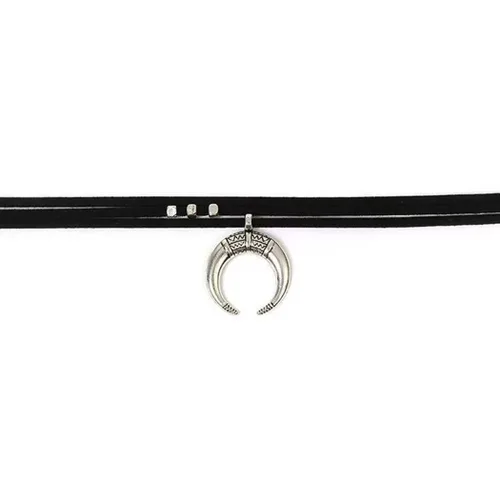 Miniatura 6 de FMR Gargantilla de luna creciente para mujer, collar de luna, collar de terciopelo negro, collar vintage de múltiples capas, collar con colgante