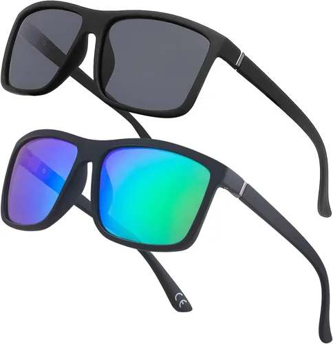 Miniatura 8 de Gafas de sol polarizadas deportivas para hombre, gafas de marco cuadrado NP1007