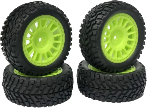 Miniatura 11 de 4 neumáticos de goma de 2.953 in con insertos de espuma y llantas de plástico de 0.472 in hexagonal para 1/10 en carretera RC Drift Touring Car 1/14