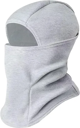 Miniatura 29 de Azarxis Gorro de niños con pasamontañas de forro polar para esquí, máscara facial de invierno, gorro ajustable con calentador doble para el cuello