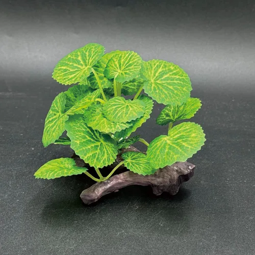 Miniatura 4 de Aquarium Plant Fish Tank Decoration Small Plastic Artificial Plant Goldfish Fish Hide (Rainforest Leafs-Pink-Height-Set) (Green/Yellow-2pcs-Set)