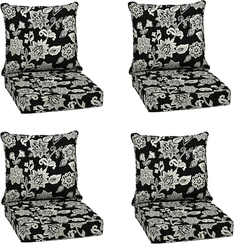 Miniatura 59 de Arden Outdoor Deep Seat Cushion Set, 24 x 24 pulgadas, Cojín para exteriores resistente al clima, a la lluvia y a la decoloración para silla, sofá