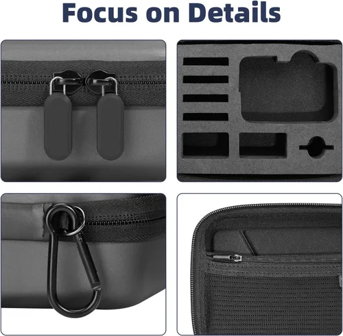 Miniatura 4 de Funda de transporte resistente al agua para DJI Osmo Action 6/5 Pro/4/3, funda rígida de viaje compatible con GoPro Max Hero 13/12/11/10/9/8/7