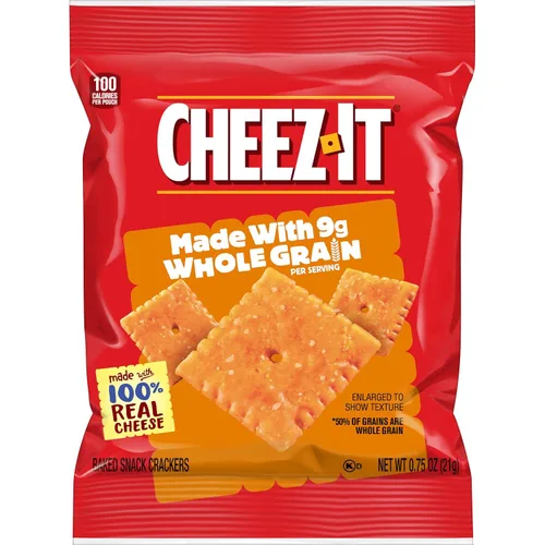 Miniatura 9 de Cheez-It Galletas de queso, galletas horneadas, aperitivos para el almuerzo, originales (6 bolsas)