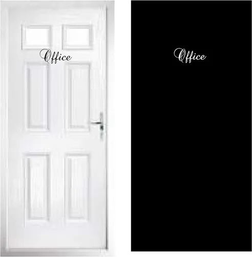 Miniatura 7 de Calcomanías para puerta: Pantry, La Cuisine, Les Toilettes, Powder Room. Calcomanías personalizadas para puertas infantiles y paredes