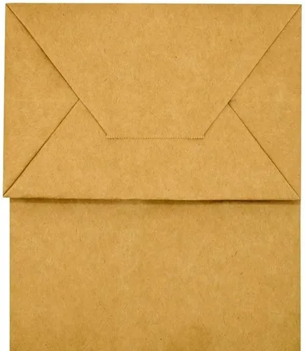 Miniatura 6 de Cada paquete de 100 bolsas de regalo de papel para manualidades de tamaño pequeño blanco y marrón con asas color azul para recuerdos de fiesta