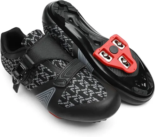 Miniatura 7 de Zapatos de ciclismo unisex para hombres y mujeres, compatibles con zapatos de bicicleta Peloton con tacos Delta para ciclismo de carretera, pedal