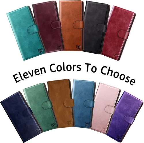 Miniatura 3 de SUANPOT Funda tipo cartera para Samsung Galaxy A13 5G/4G/A04/A04S 4G con bloqueo RFID, tarjetero y tarjetero de piel sintética, funda protectora
