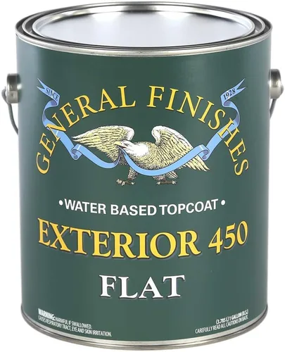 Miniatura 3 de General Finishes Exterior 450 Topcoat a base de agua, 1 galón, satén