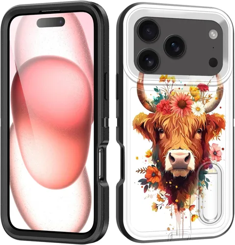 Miniatura 57 de Funda para iPhone Air con soporte integrado, a prueba de golpes, polvo y caídas, 3 capas, grado militar, funda protectora para iPhone Air de 6.5