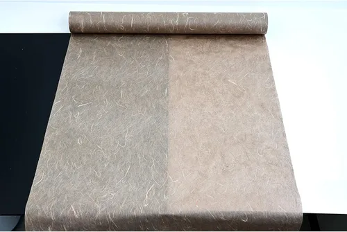 Papel de morera coreano HanJi con textura de fibra natural, envoltura de regalo, papel tapiz decorativo UnYong-Ji rollo marrón 21.3 in x 65.6 ft