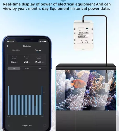 Miniatura 4 de Módulo de sensor de controlador de temperatura WiFi, aplicación Tuya, control remoto inalámbrico de 16 A, interruptor inteligente con monitoreo