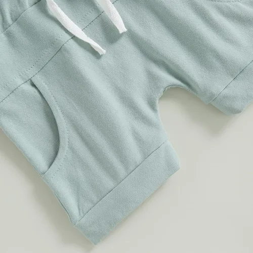 Miniatura 14 de Conjunto de camiseta de manga corta para bebé niño y niña, camiseta de manga corta, pantalones cortos casuales, ropa para recién nacidos, 6, 12, 18