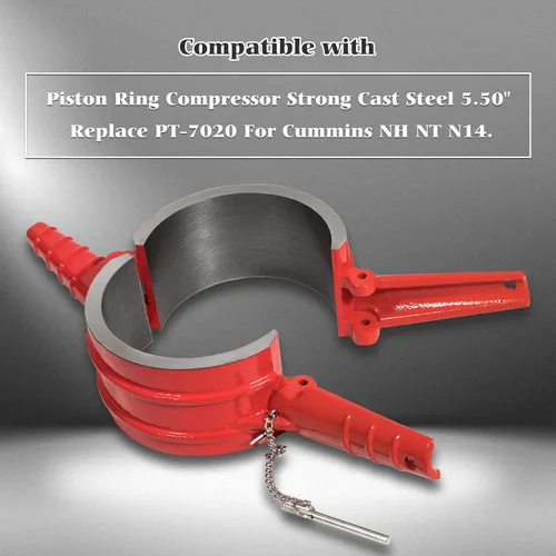Miniatura 2 de 7020 Herramienta de compresor de anillo de pistón de 5.5 pulgadas, sustituye a PT-7020 compatible con Cummins NH NT N14