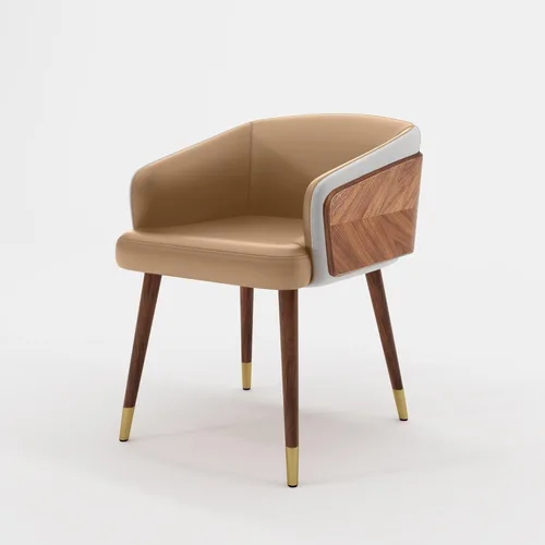 Miniatura 20 de ARTPLAN Juego de 2 sillas de comedor, sillas decorativas tapizadas de tela para sala de estar, sillas de brazo para muebles de interior del hogar
