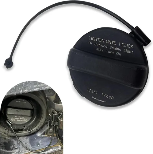 1 tapa de tanque de combustible para automóvil, tapón de tanque de combustible sellado de plástico ABS a prueba de óxido con cuerda antipérdida,