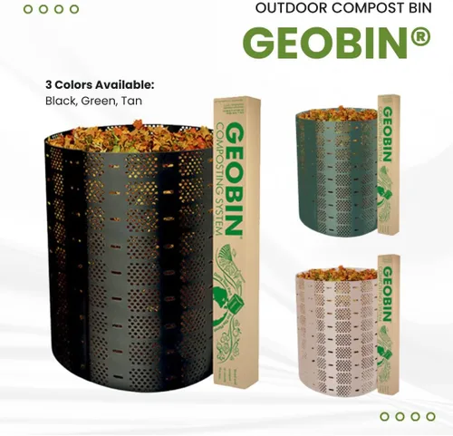 Miniatura 5 de GEOBIN - Contenedor de compostaje de 246 galones, expandible, fácil de montar, fabricado en los Estados Unidos (verde)