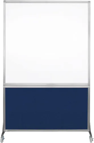 Miniatura 12 de DivideWrite - Pizarra blanca móvil Pizarra de borrado en seco de doble cara Partición portátil de cubículo de oficina Pantalla para aulas