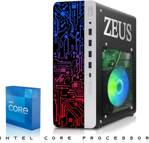 Miniatura 3 de TechMagnet PC de escritorio para juegos, Intel i5 6ª generación, Zeus Pro 6, RX 550, 16 GB de RAM, SSD de 1 TB, monitor de 22 pulgadas, teclado