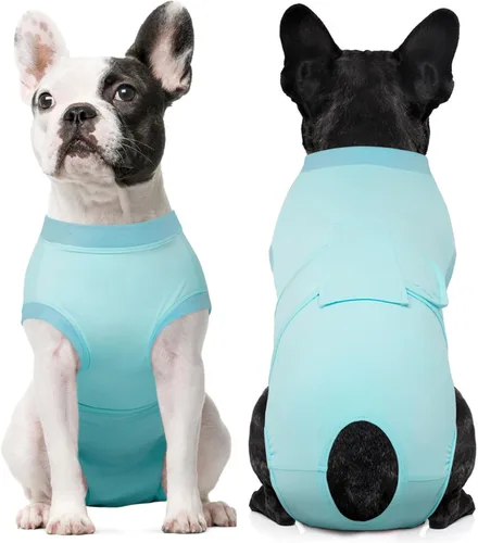 Miniatura 32 de Kuoser Traje de recuperación para perros, traje suave de esterilización para perros para recuperación de cirugía femenina, traje de recuperación