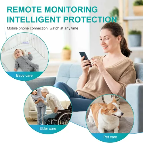 Miniatura 5 de Mini cámara inalámbrica HD pequeñas cámaras de vigilancia WiFi con detección de movimiento, clip trasero, grabadora de video portátil, cámara