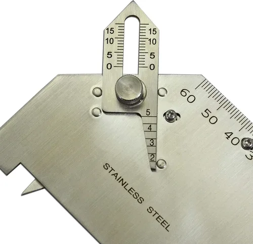 Miniatura 3 de RIVERWELD Calibrador de Leva de Puente para Inspección de Soldadura - Verificaciones de Desalineación Alta-Baja, Profundidad de Socavado