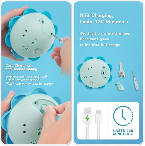 Miniatura 4 de Juguete de baño iluminado con aspersor para bebés, juguetes de agua recargables para piscina de bañera, regalos para niños pequeños, elementos