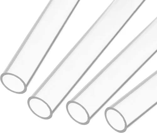 Miniatura 33 de MECCANIXITY Tubo Redondo Rígido Transparente de Acrílico 6mm (1/4") ID 8mm (5/16") OD 356mm para Lámparas y Linternas, Sistema de Refrigeración por