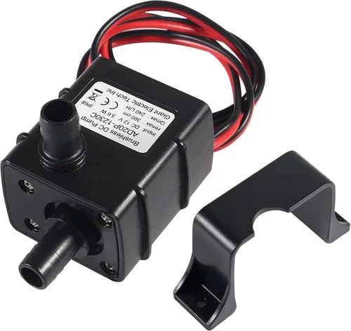 Miniatura 5 de Bomba de agua para acuario DC 12 V 240 L/H 4.2 W Micro bomba sin escobillas 3M cabezal de bombeo ultra silencioso mini pequeña bomba de agua