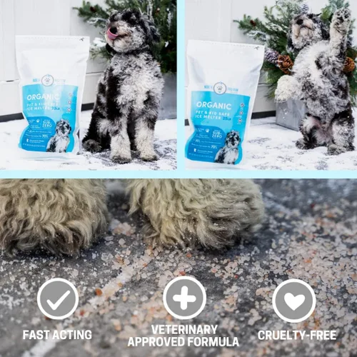 Miniatura 5 de North Pro Paw Ice Melt Salt Pet Kid Safe Bolsa de 25 libras, forma de producto gránulos, modelo # 98106631