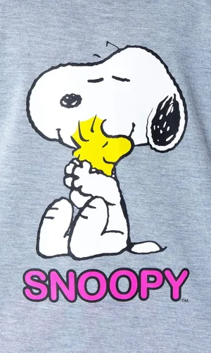 Miniatura 3 de Intimo Peanuts - Pijama de 2 piezas para niña, camisa y pantalones cortos de Snoopy y Woodstock
