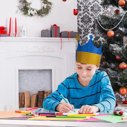 Miniatura 7 de 50 hojas de cartulina con purpurina gruesa para fiestas de cumpleaños, manualidades e invitaciones (dorado, 12 x 12 pulgadas)
