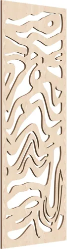 Miniatura 14 de 9 3/8"W x 24 3/8"H x 1/4"T Northfield Decorativos Paneles de Pared de Madera Calado, Abedul