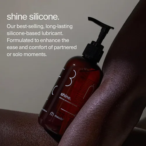 Miniatura 2 de Maude Shine Lubricante personal de silicona – Lubricante de silicona de larga duración, no pegajoso, hipoalergénico + lubricante personal sin