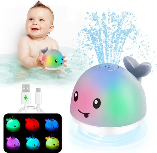 ANGGIKO Juguetes de Baño para Bebés, Juguetes de Baño para Niños Pequeños de 1 a 3 Años, Regalos para Navidad para Niños de 1 a 3 Años, Niños y