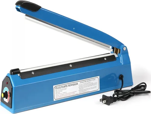 Miniatura 7 de Sellador térmico de impulso de 8 pulgadas, máquina de polietileno manual para bolsas de plástico PE PP bolsas con agarre adicional de elemento